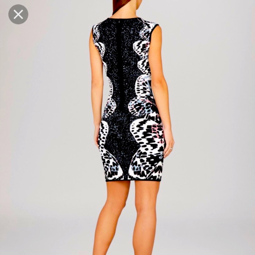 BCBG MAXAZRIA XS Black Audrie Sleeveless Bodycon Pencil Mini Dress